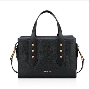 Premium 100% Pebble Leather Collar Pin Satchel